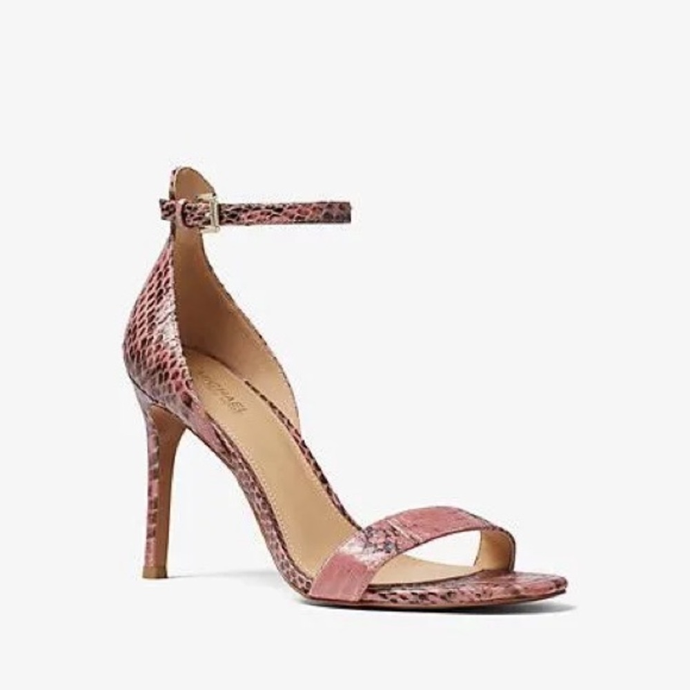 Michael Kors Harper Leather Python Snakeskin Embo… - image 1